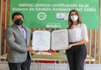 AMSAC obtiene certificación ISO 14001 que avala su compromiso con el medio ambiente